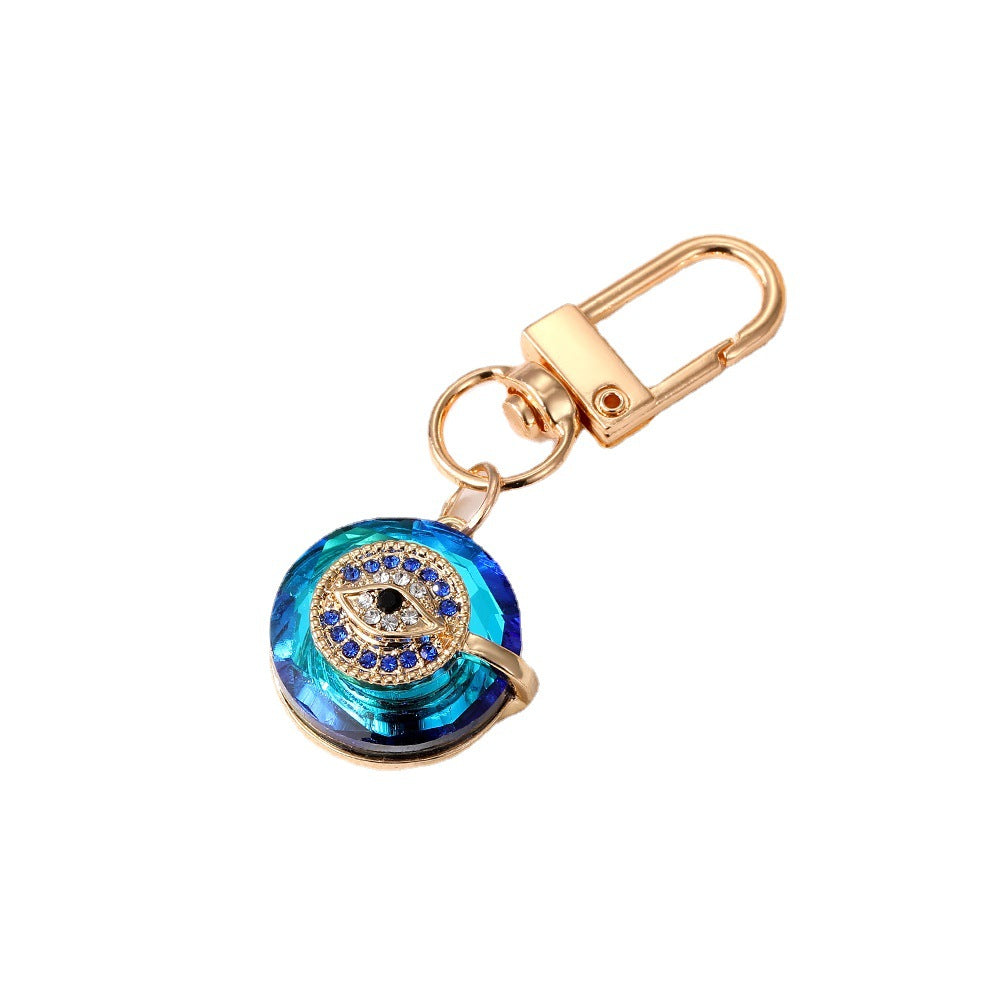 Wholesale 5pcs/pack Crystal Demon Eye Keychain